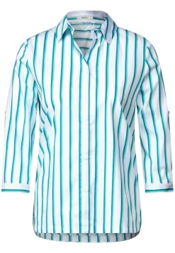 Cecil Blusen*Bluse mit Multicolorstreifen clary mint