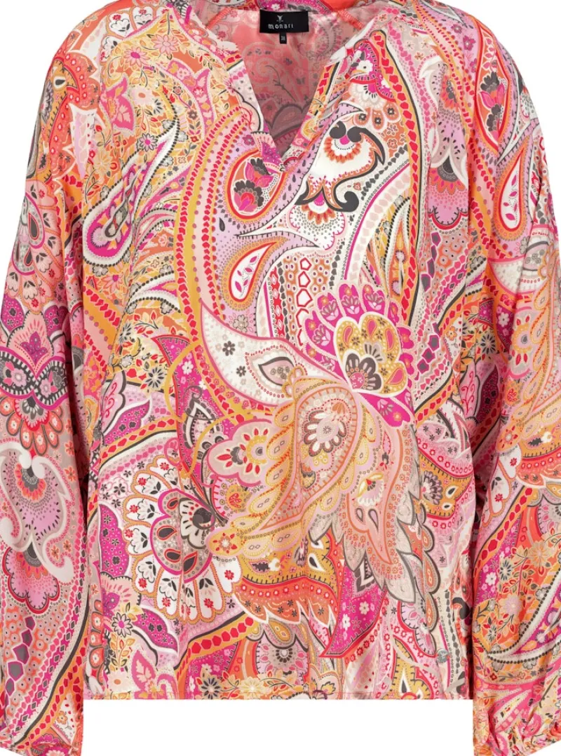Monari Blusen*Bluse mit Paisleymuster apricot gemustert