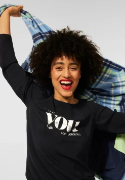 Street One Blusen*Bluse mit Partprint Black