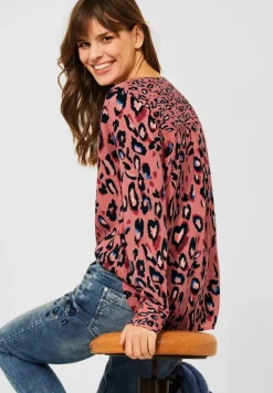 Cecil Blusen*Bluse mit Print Mix rose pepper