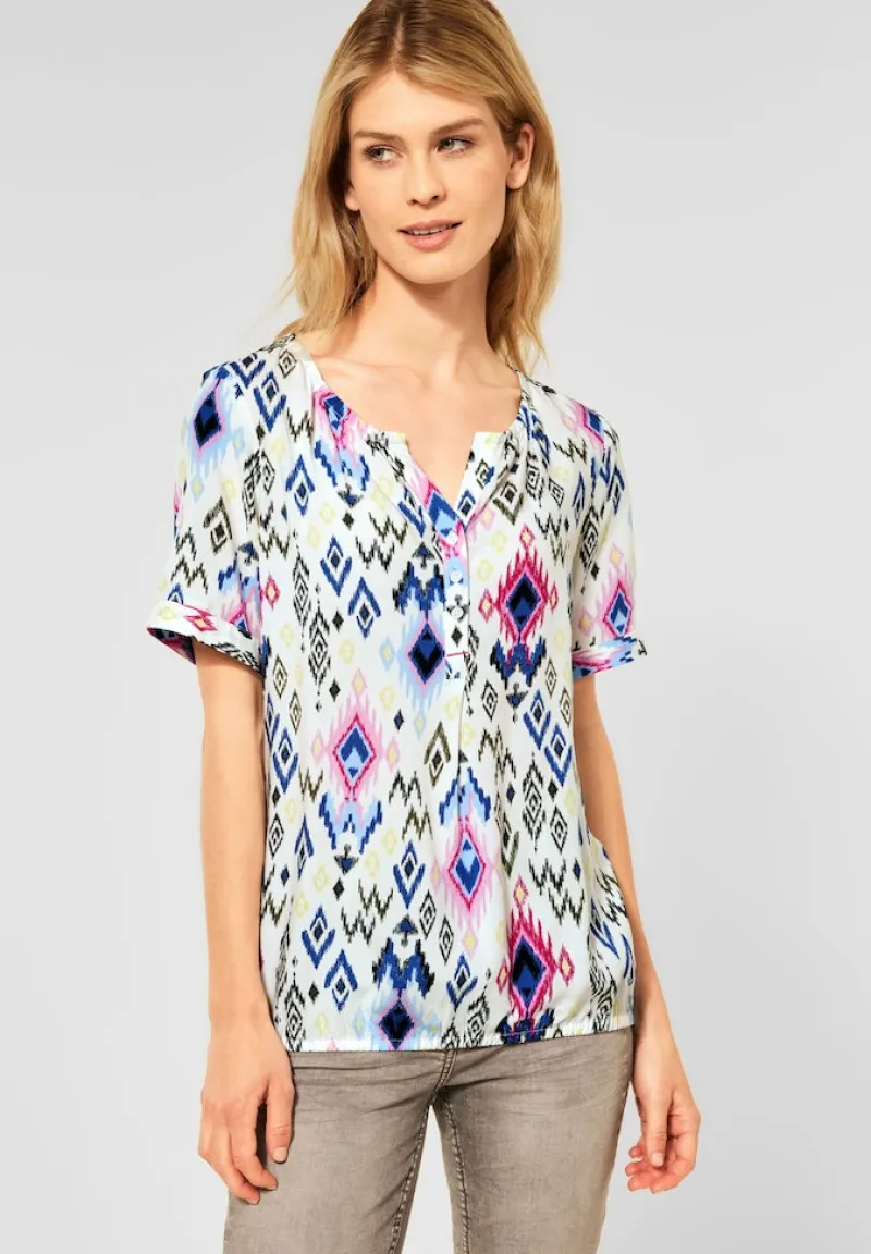 Cecil Blusen*Bluse mit Print vanilla white
