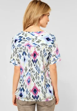 Cecil Blusen*Bluse mit Print vanilla white