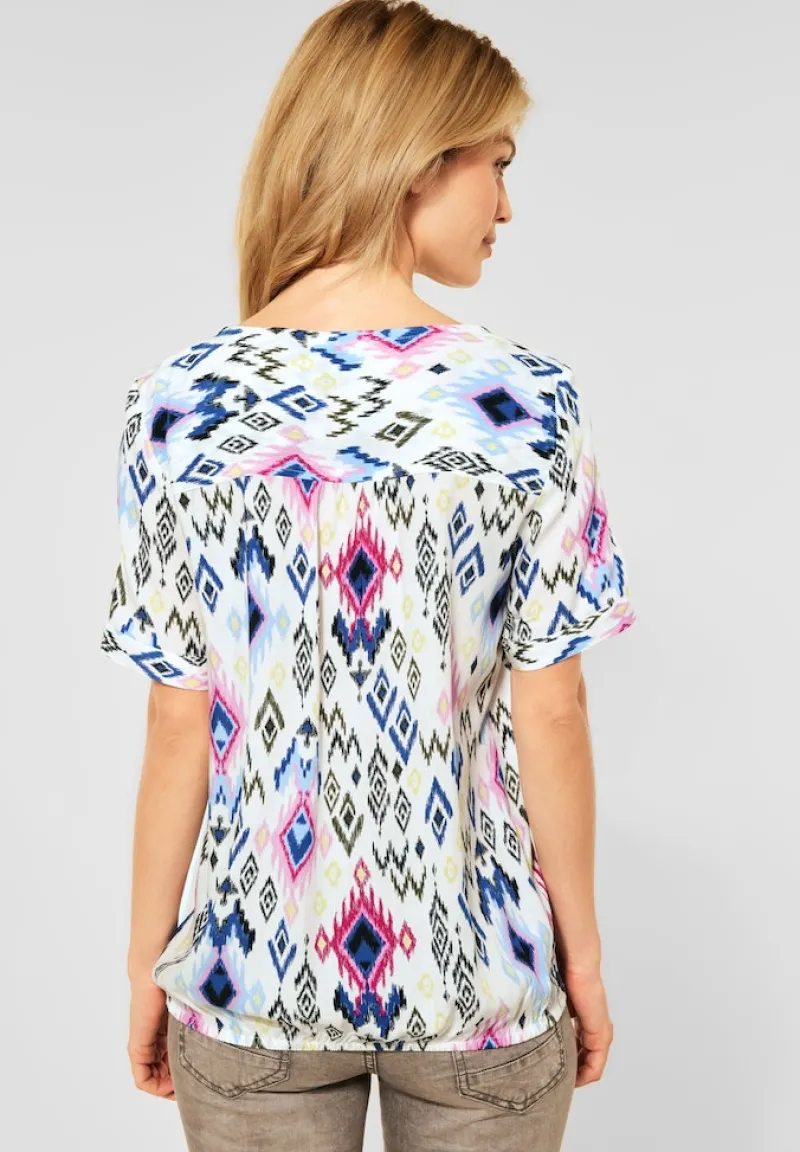 Cecil Blusen*Bluse mit Print vanilla white