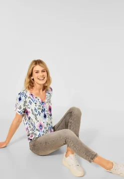 Cecil Blusen*Bluse mit Print vanilla white