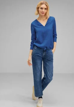 Street One Blusen*Bluse mit Raffung fresh intense gentle blue