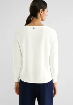 Street One Blusen*Bluse mit Schleifendetail off white