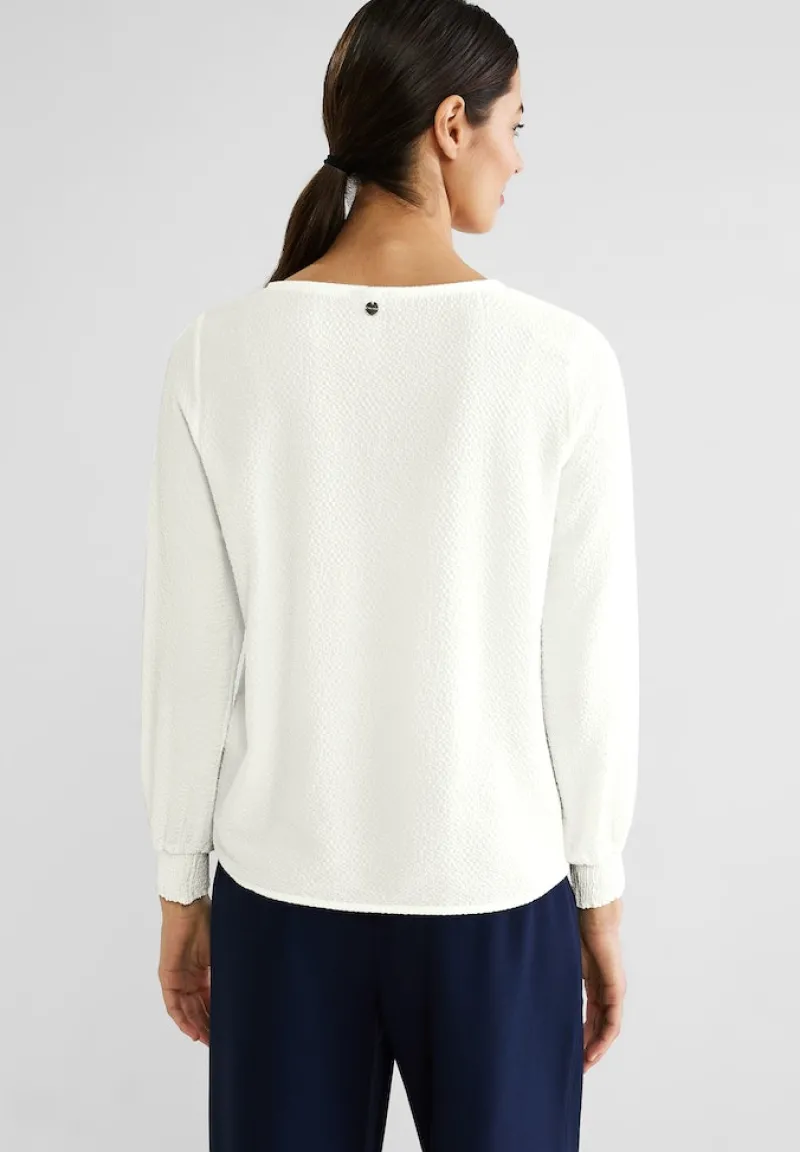 Street One Blusen*Bluse mit Schleifendetail off white