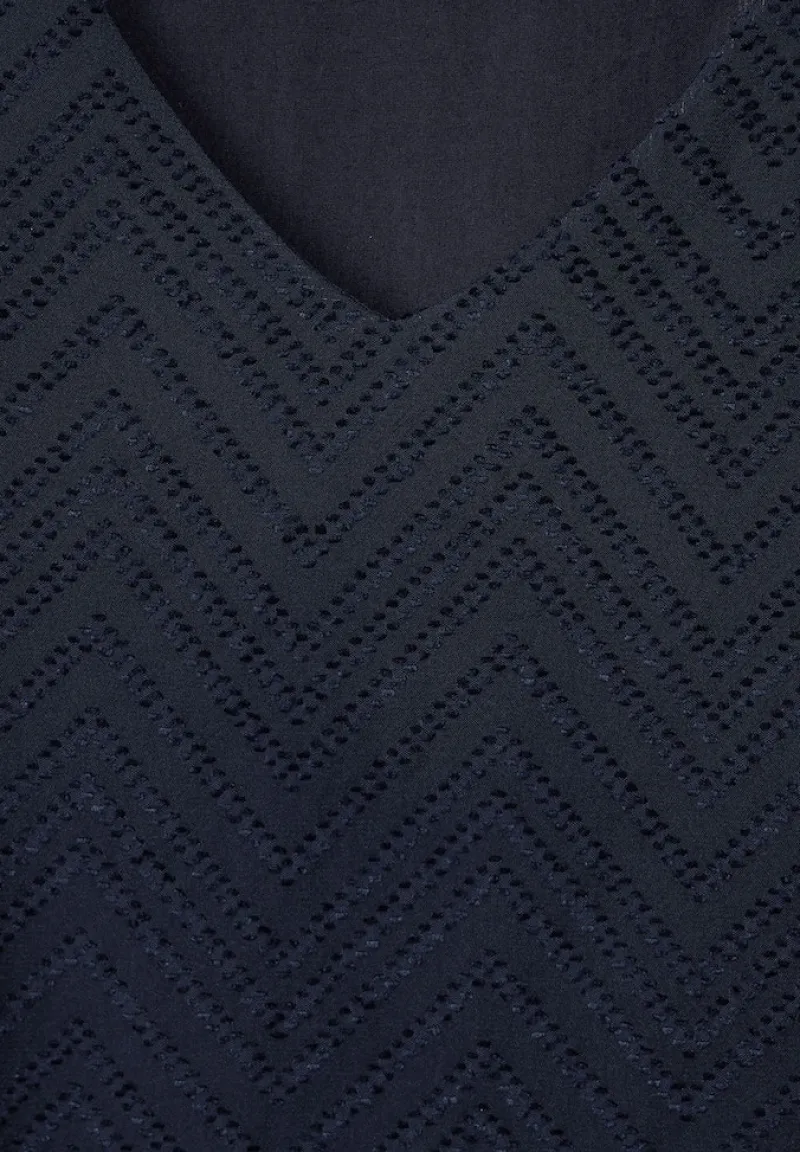 Street One Blusen*Bluse mit Smokdetails deep blue