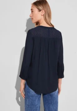 Street One Blusen*Bluse mit Spitzendetail deep blue