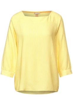 Street One Blusen*Bluse mit Streifen Print merry yellow