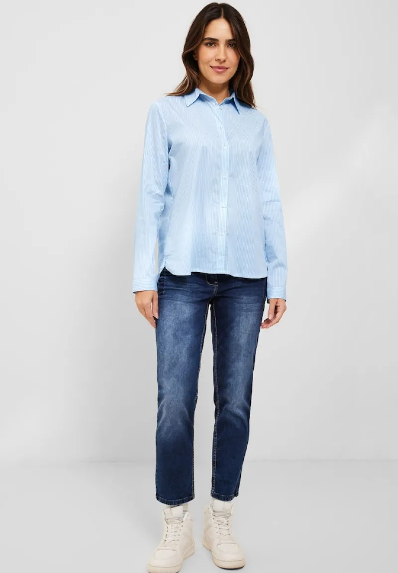 Cecil Blusen*Bluse mit Streifenmuster faded blue