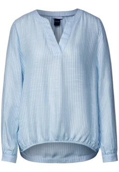 Street One Blusen*Bluse mit Streifenmuster light splash blue
