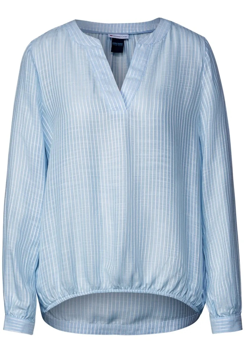 Street One Blusen*Bluse mit Streifenmuster light splash blue