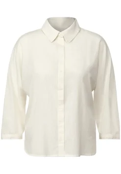 Cecil Blusen*Bluse mit Streifenstruktur vanilla white