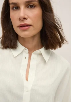 Cecil Blusen*Bluse mit Streifenstruktur vanilla white