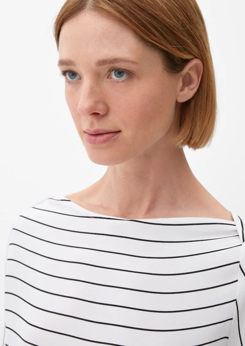 s.Oliver Blusen*Bluse mit U-Boot-Ausschnitt ecru