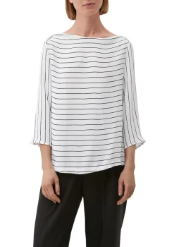 s.Oliver Blusen*Bluse mit U-Boot-Ausschnitt ecru