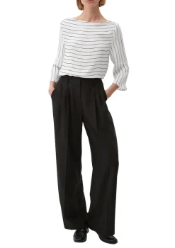 s.Oliver Blusen*Bluse mit U-Boot-Ausschnitt ecru