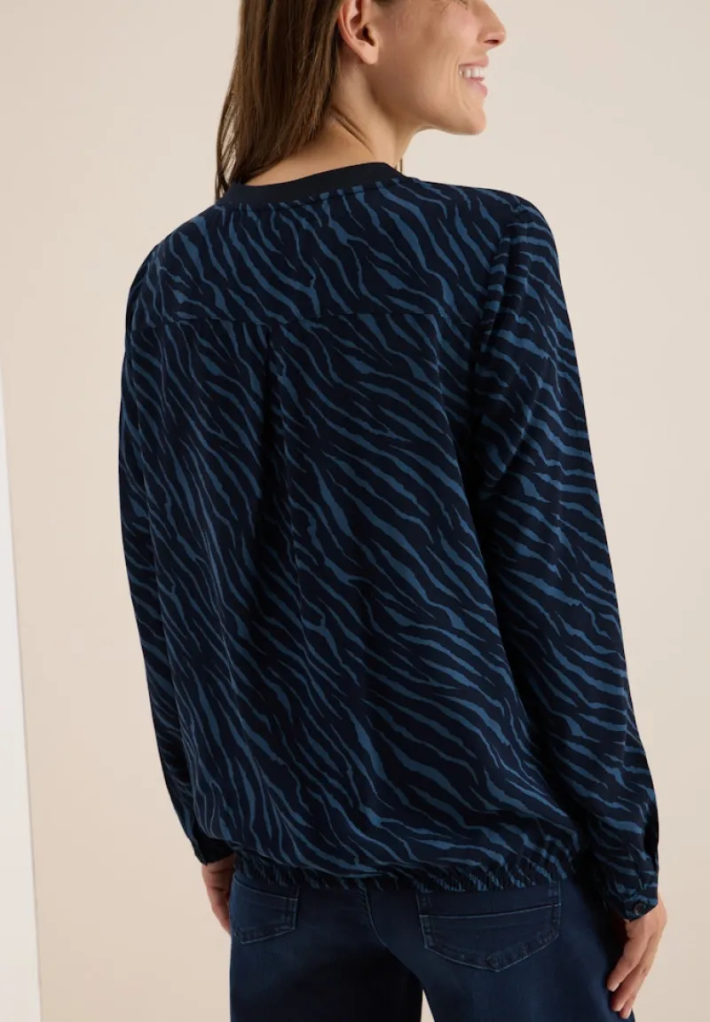 Cecil Blusen*Bluse mit Zebra Print urban dark blue