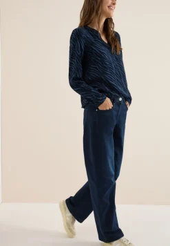 Cecil Blusen*Bluse mit Zebra Print urban dark blue