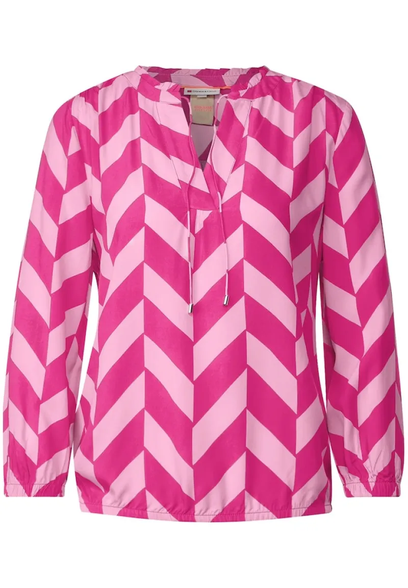 Street One Blusen*Bluse mit Zick Zack Muster light nu pink