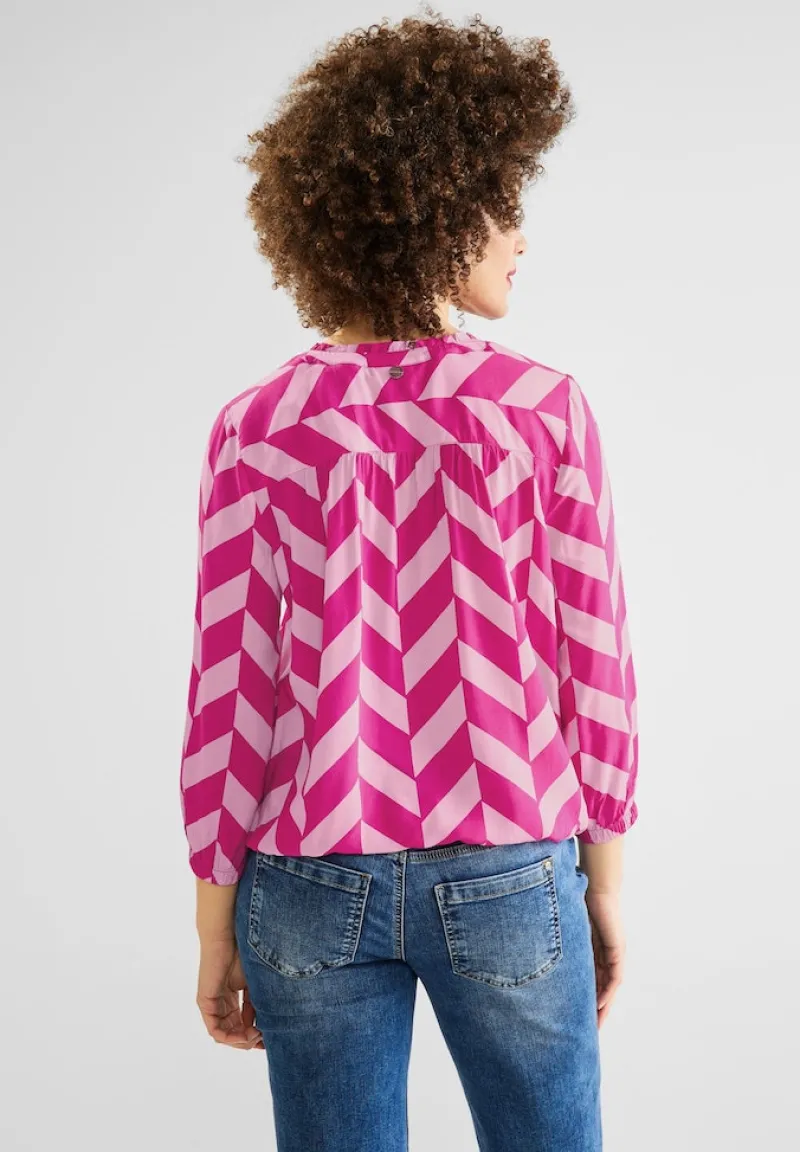 Street One Blusen*Bluse mit Zick Zack Muster light nu pink
