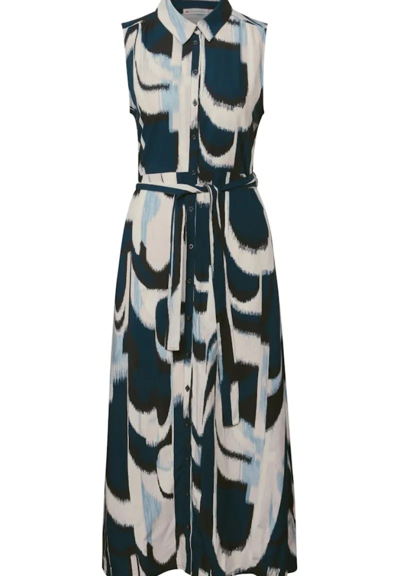 Street One Kleider*Blusenkleid mit Ikat Print tide blue