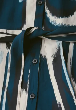 Street One Kleider*Blusenkleid mit Ikat Print tide blue