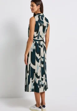 Street One Kleider*Blusenkleid mit Ikat Print tide blue