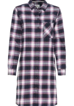 Camel Active Kleider*Blusenkleid mit Karomuster purple check