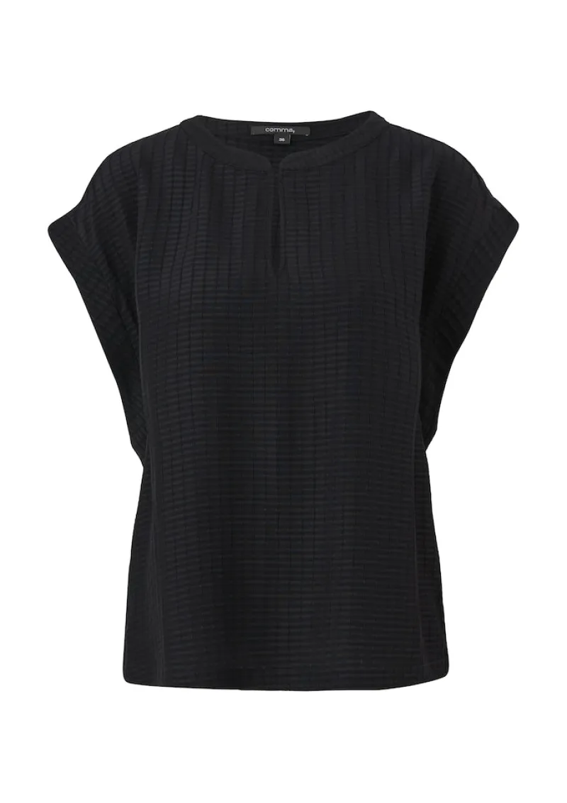 Comma Blusen*Blusenshirt aus Viskose Schwarz