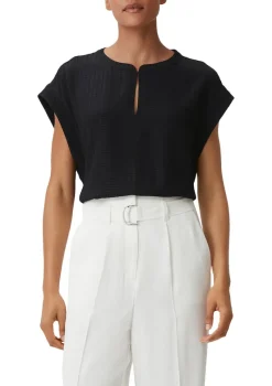 Comma Blusen*Blusenshirt aus Viskose Schwarz