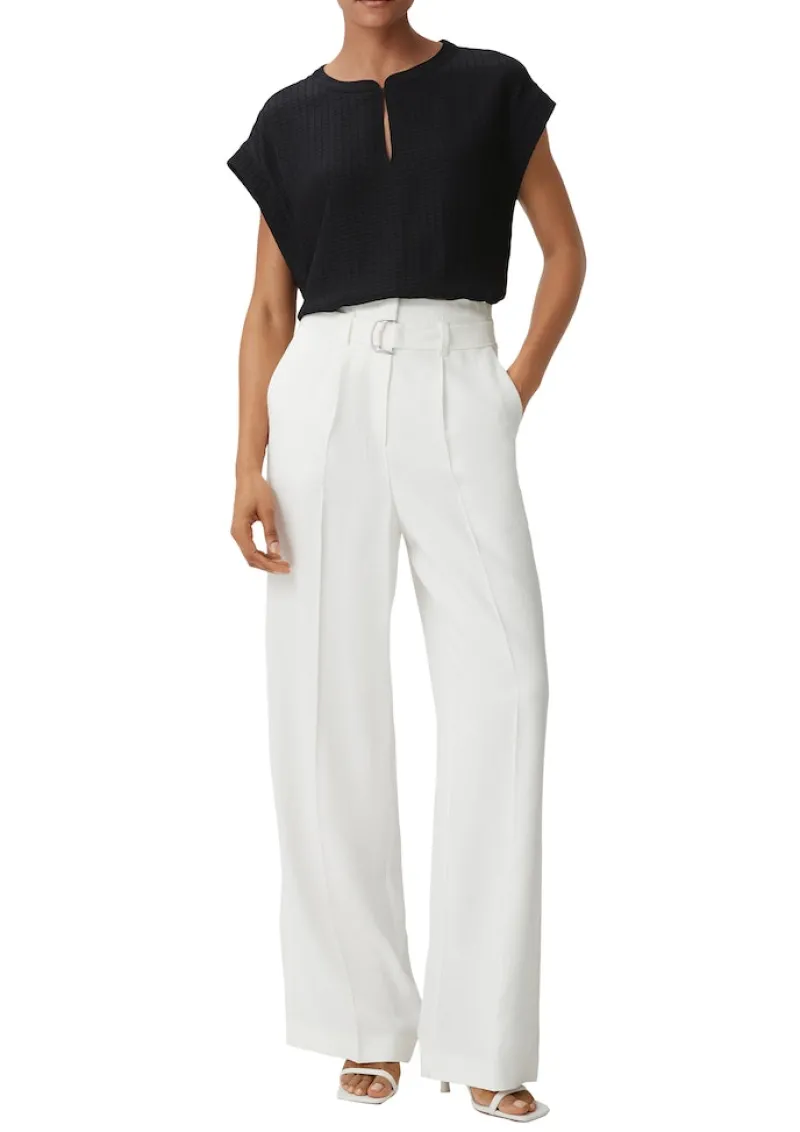 Comma Blusen*Blusenshirt aus Viskose Schwarz