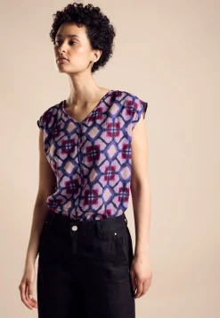 Street One Blusen*Blusenshirt mit Print bellflower lilac