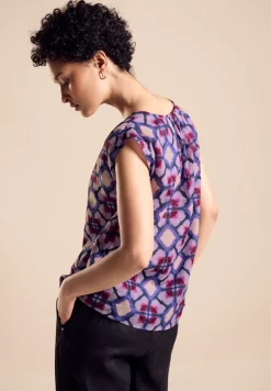 Street One Blusen*Blusenshirt mit Print bellflower lilac