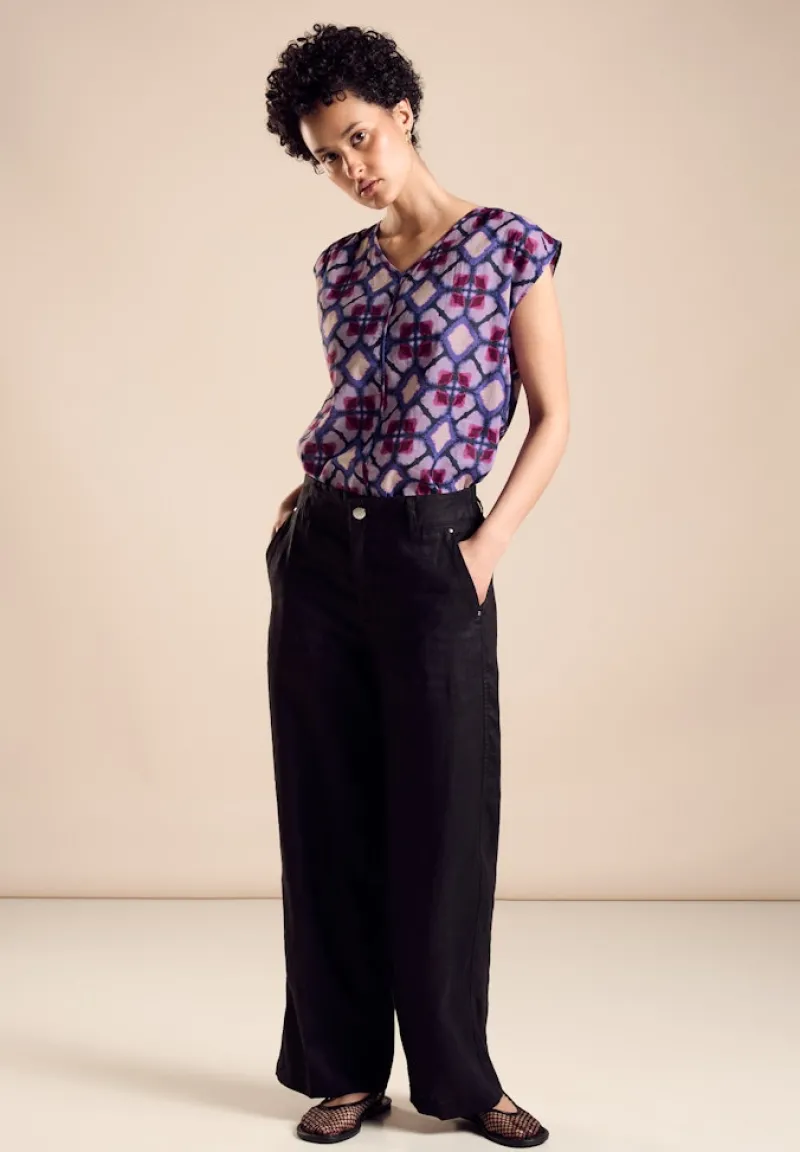 Street One Blusen*Blusenshirt mit Print bellflower lilac