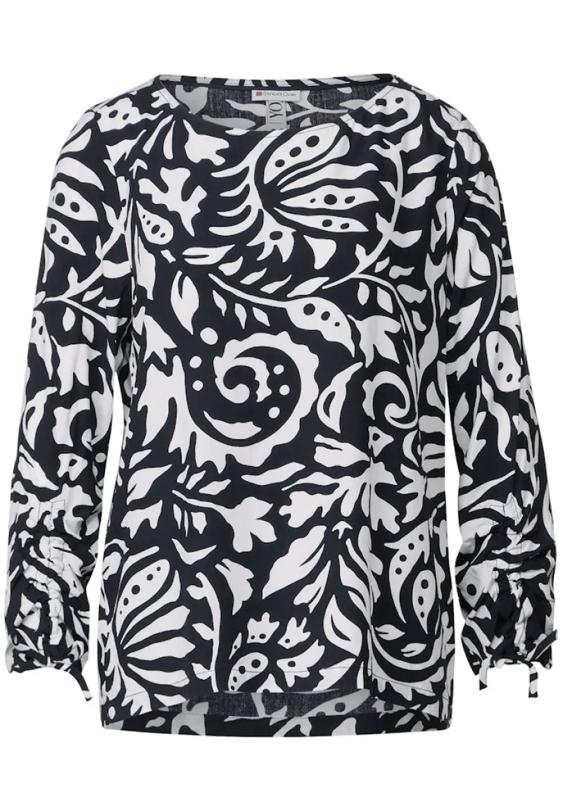 Street One Blusen*Blusenshirt mit Print deep blue