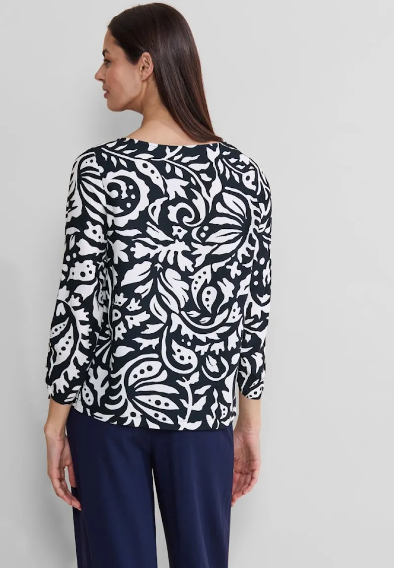 Street One Blusen*Blusenshirt mit Print deep blue
