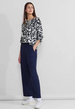 Street One Blusen*Blusenshirt mit Print deep blue