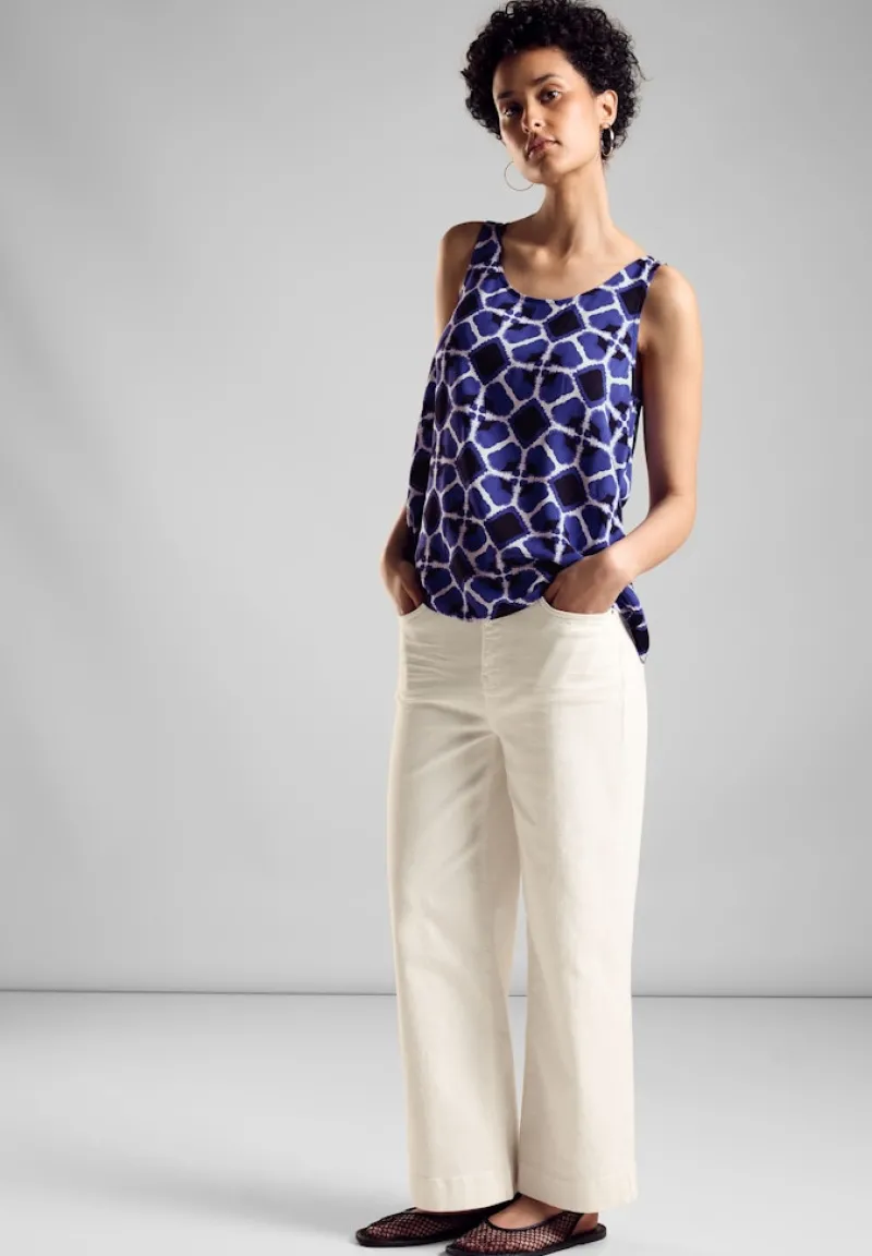 Street One Shirts*Blusentop mit Print violet blue