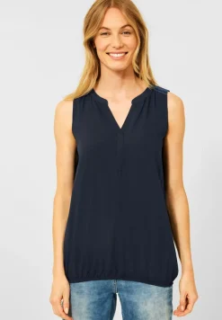Cecil Shirts*Blusentop mit Schulterdetail deep blue