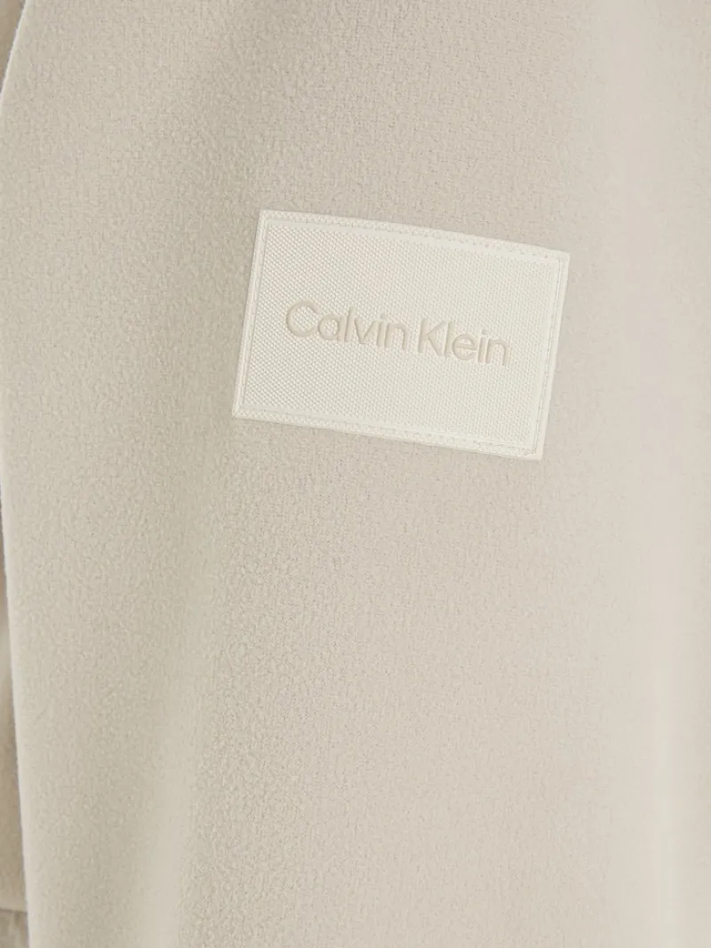 Calvin Klein Pullover & Sweatshirts|Big Boys*BONDED FLEECE ZIP HOODED JACKET stony beige