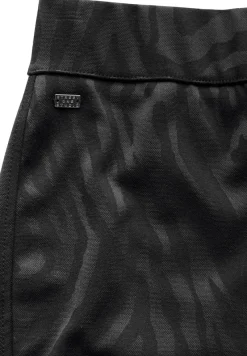 STREET ONE STUDIO Hosen*Bootcut Jaquard-Hose Black