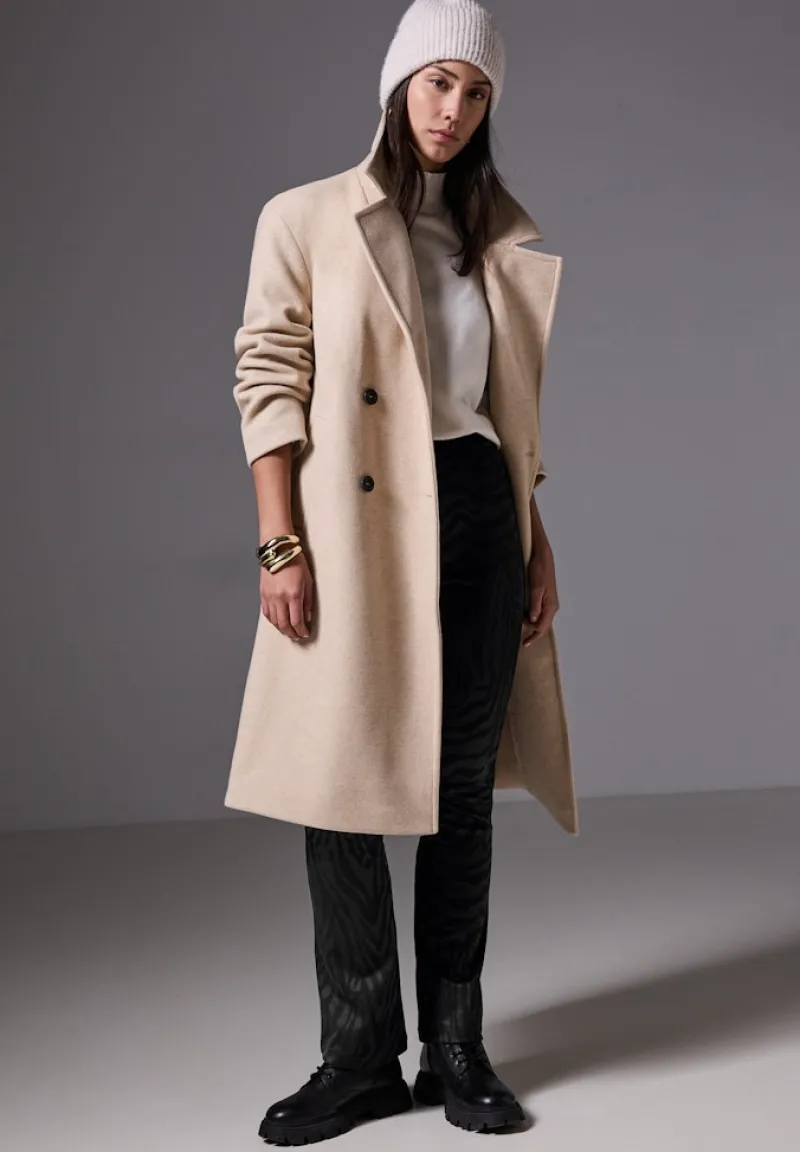 STREET ONE STUDIO Hosen*Bootcut Jaquard-Hose Black