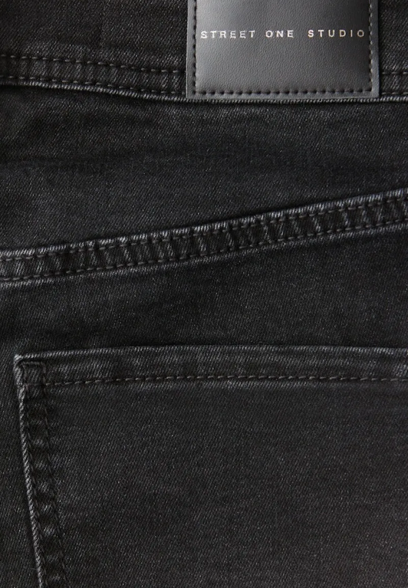 STREET ONE STUDIO Jeans*Bootcut Jeans black soft wash