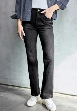 STREET ONE STUDIO Jeans*Bootcut Jeans black soft wash