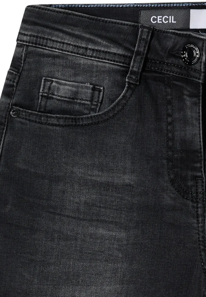 Cecil Jeans*Bootcut Jeans black washed