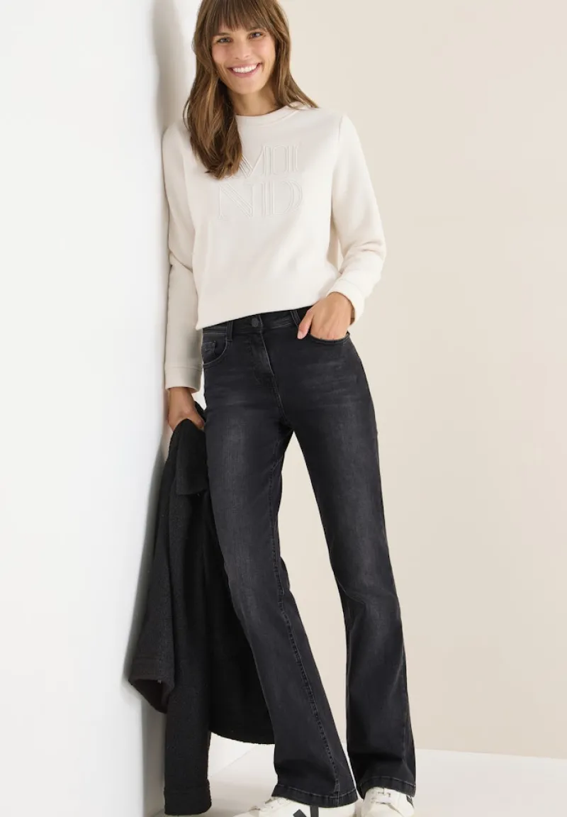 Cecil Jeans*Bootcut Jeans black washed