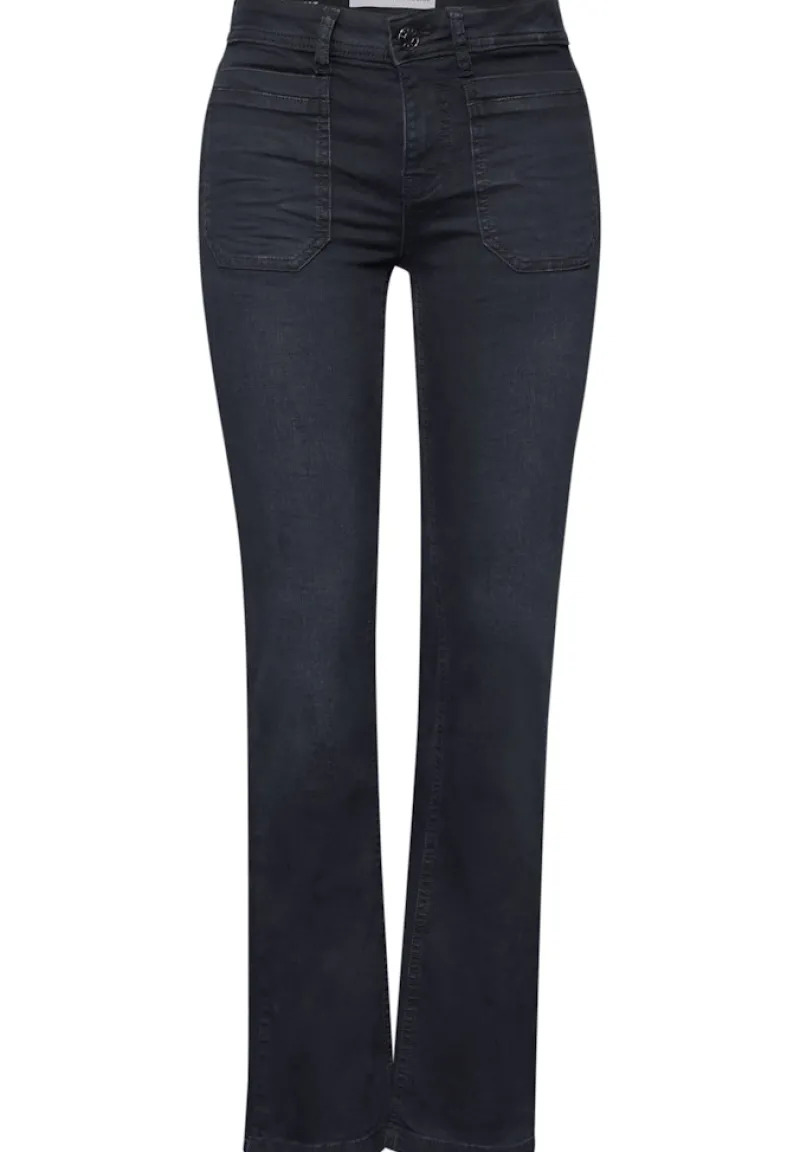 Street One Jeans*Bootcut Jeans blue black soft wash