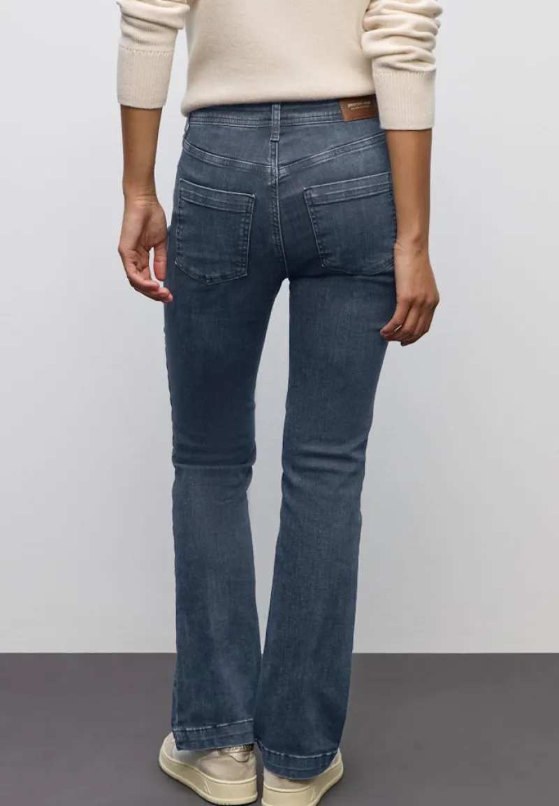 Street One Jeans*Bootcut Jeans blue black random washed